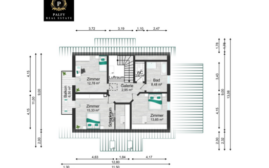 big family house with 242 m² of usable area plus terrace, garden and garage